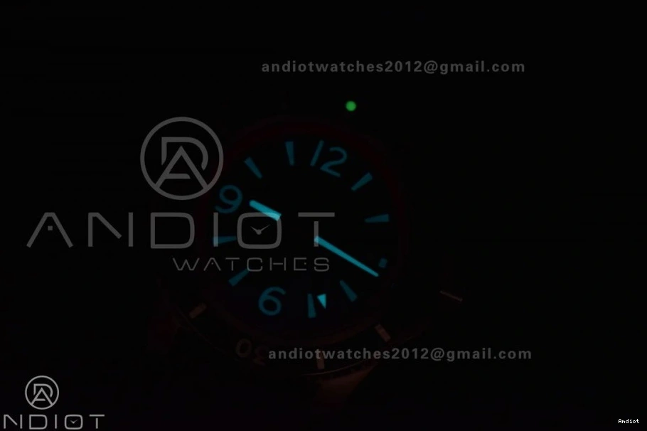 Dial With Bezel A2824 Edition Superocean Automatic On Black Orange 1:1 Strap 44 And Rehaut Best Black Rubber BLSF 1105